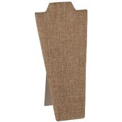 Economy Necklace display 8.25 inches high - Burlap