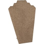 Economy Necklace display 12 inches high - Burlap