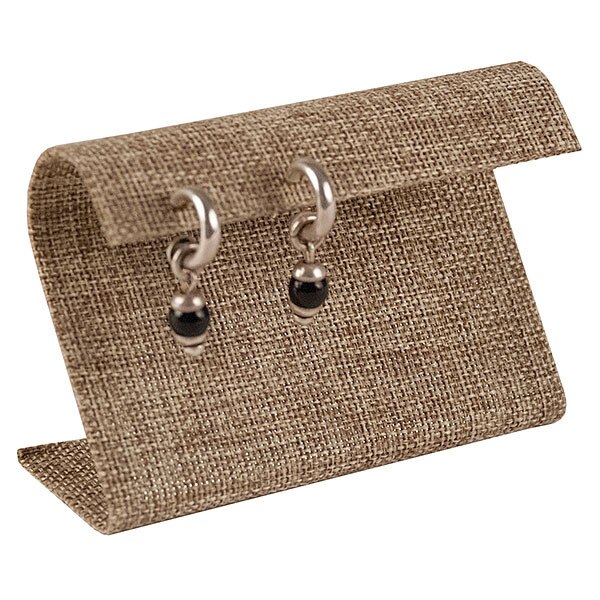 Earring stand S-shape - Burlap