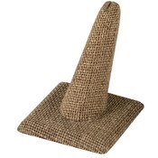 Single ring square base display - burlap