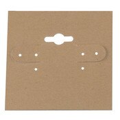 Earring card 2w x 2h - tan 100 cards