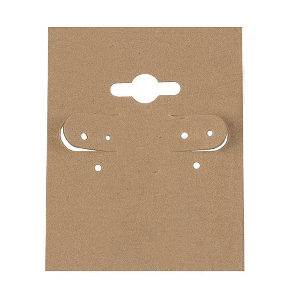 Earring card 1-1/2w x 2h - tan