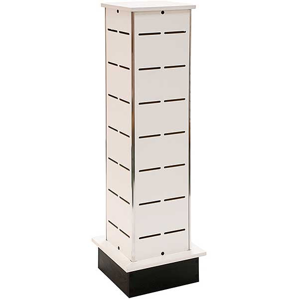 Small Shoe Tower Display - White - 12w x 12d x 54h