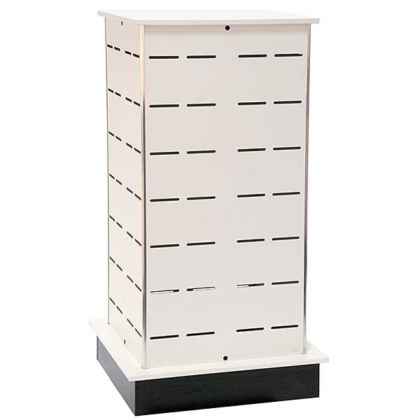 Large Shoe Tower Display - White - 28w x 24d x 54h