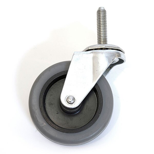 Caster Grey Rubber 3/8" Stem Non-Marking