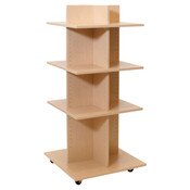 Shelf Tower Knock-Down Maple 54"H X 24"Sq.