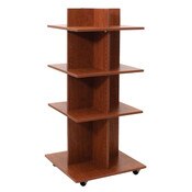 Shelf Tower Knock-Down Cherry 54"H X 24"Sq.