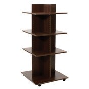 Shelf Tower Knock-Down Chocolate Cherry 54"H X 24"Sq.