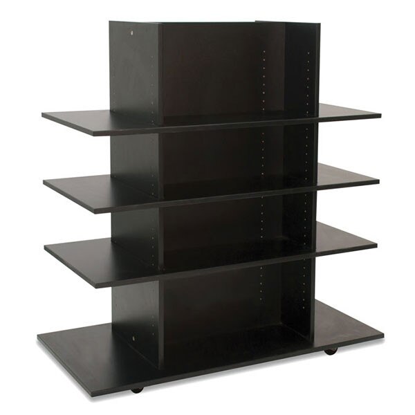MerchandiserKnock-Down Black 3 Shelves