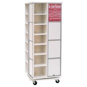 Rotating T-shirt Display, White, KD