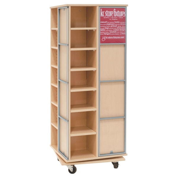 Rotating Maple TShirt Display Fixture