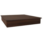 Display Pedestal Base - 48 inch square - Chocolate Cherry