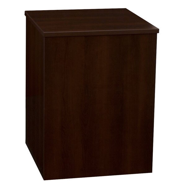 Knock down pedestal square - chocolate cherry 18"x18"x24"h