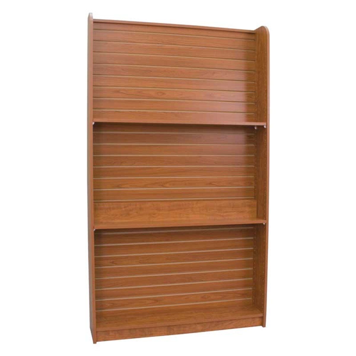Wall book case 48"w x 84"h x 12"d 3"OC adjustable spacing - cherry