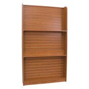 Wall book case 48"w x 84"h x 12"d 3"OC adjustable spacing - cherry