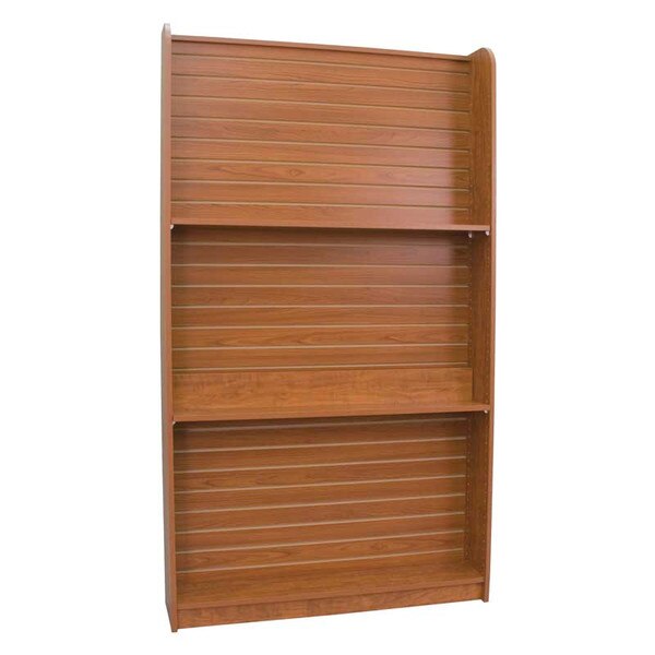 Wall book case 48"w x 84"h x 12"d 3"OC adjustable spacing - cherry