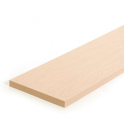 Flat shelf 8"d x 46-1/2"wide fits adjustable bookcase - maple