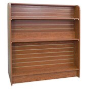 Gondola book unit 48w x 54h x 24d - 3"OC adjustable spacing - cherry