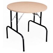 Display table with folding legs 36"diameter x 29" high - particleboard top