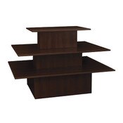 3-tier table rectangle - chocolate cherry