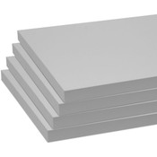 Melamine shelves 10"x23" 4-pack -gray