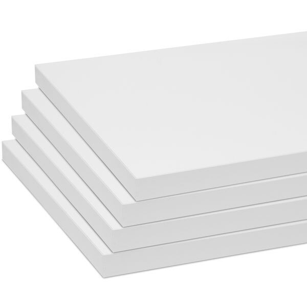 Melamine shelves 10"x46-1/2" 4-pack - white