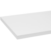 Melamine shelf 8" x 24" - white