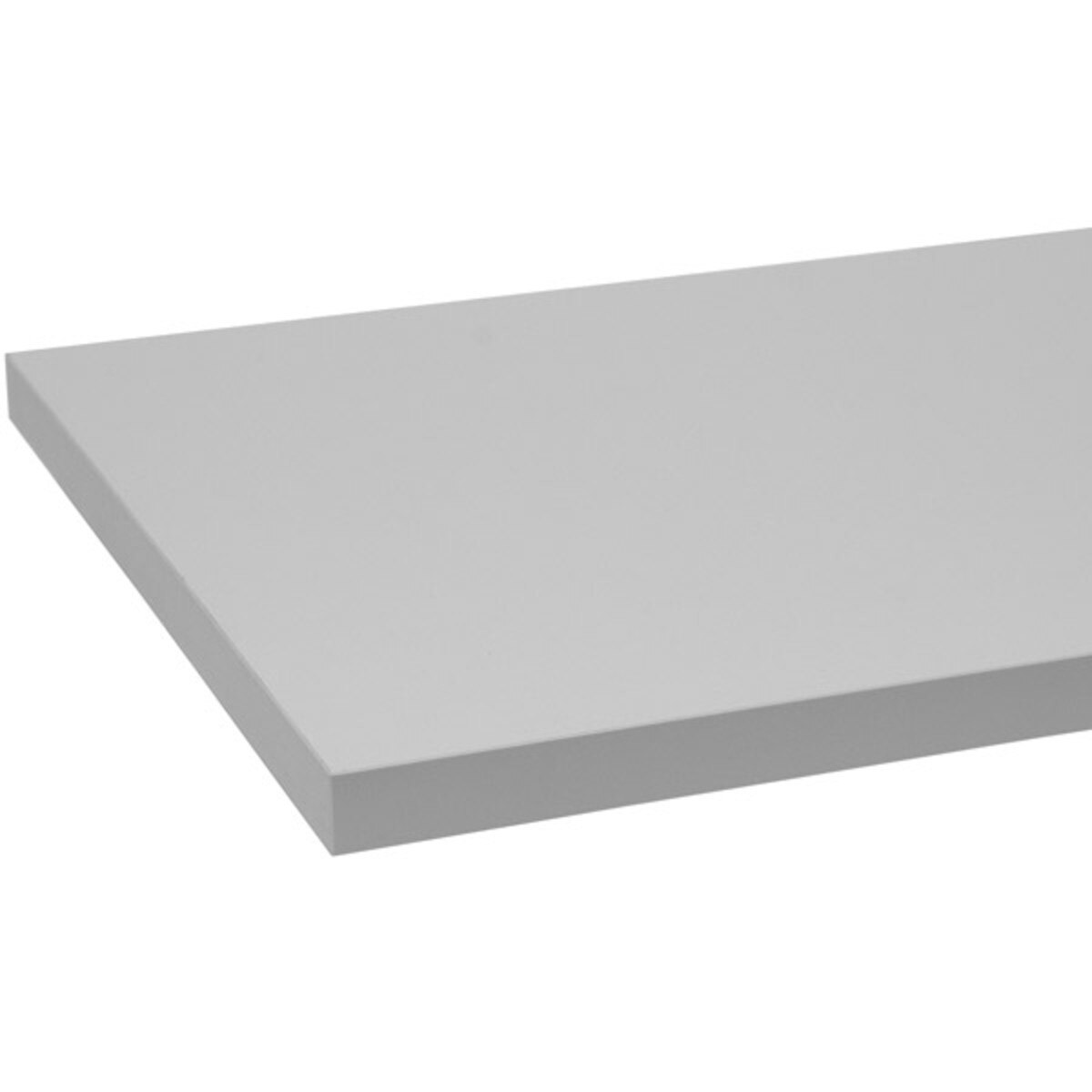 Melamine shelf 12" x 36" - gray