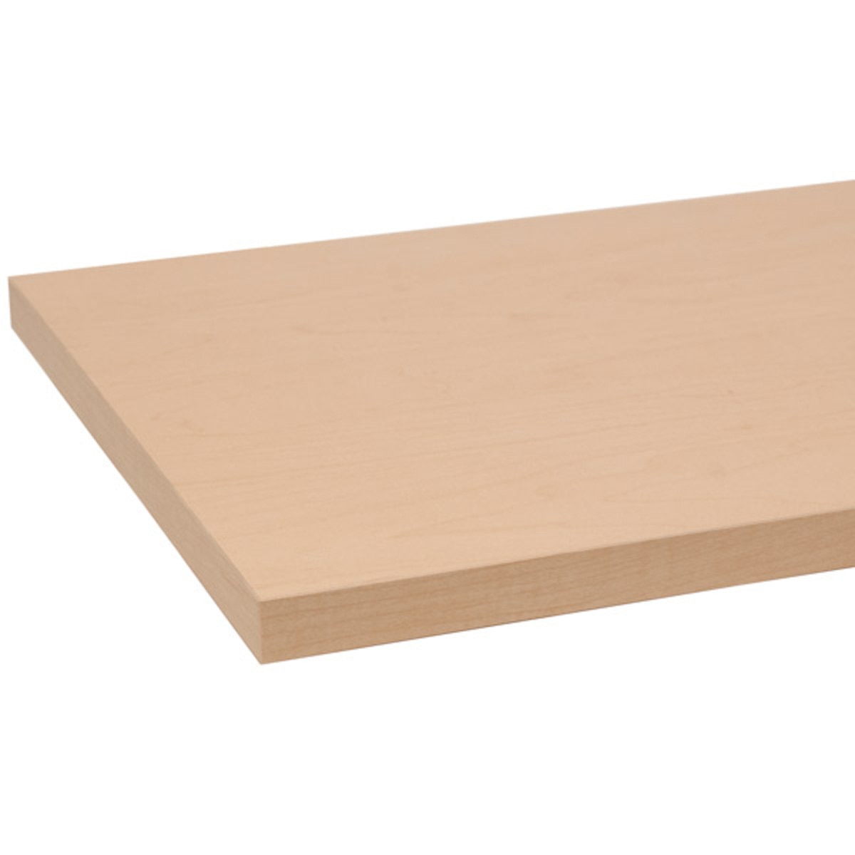 Melamine shelf 10" x 48" - maple