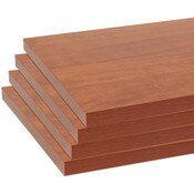 Melamine shelves 10" x 46-1/2" 4-pack - cherry