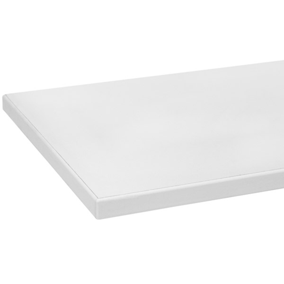 Melamine shelf 12" x 24" white with white 3mm edge-banding
