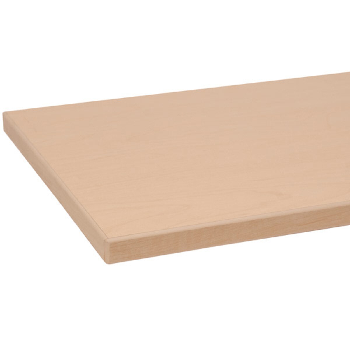 Melamine shelf 10" x 24" maple with maple 3mm edge-banding