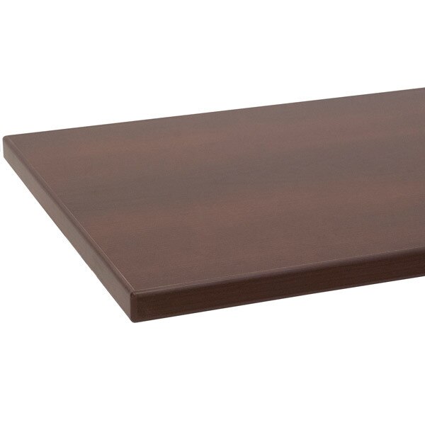 Melamine shelf 10" x 24" chocolate cherry with chocolate cherry 3mm edge-banding