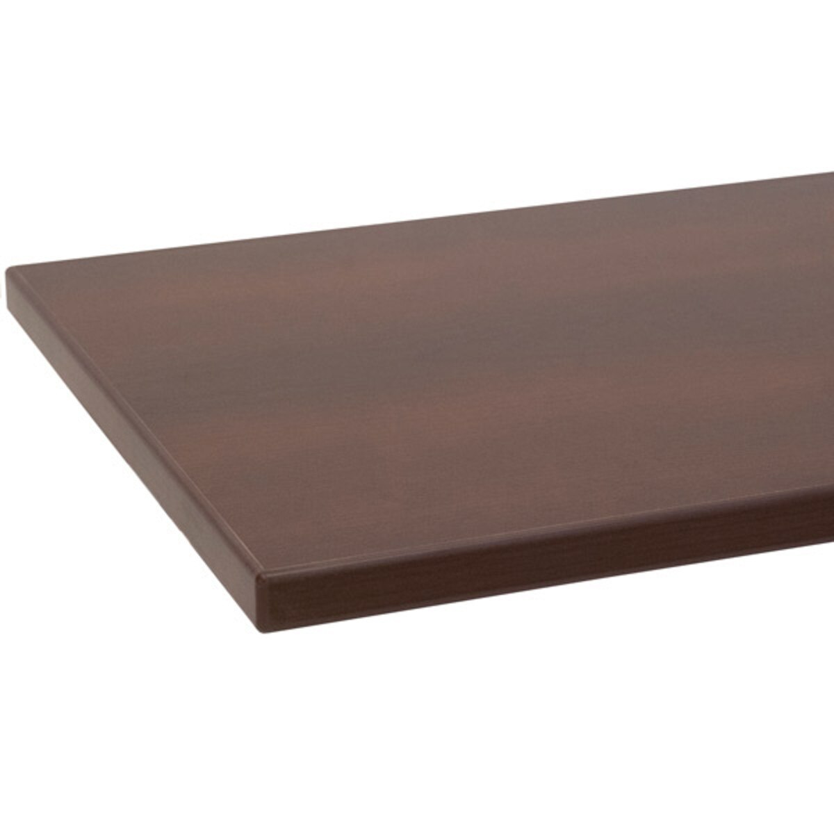 Melamine shelf 10" x 48" chocolate cherry with chocolate cherry 3mm edge-banding
