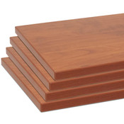 Shelves (set of 4) for 55006 cherry 10"x19.5" w/black 3mm edgebanding