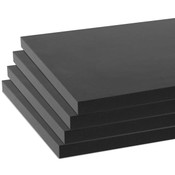 Melamine shelves 10"x23" 4-pack - black