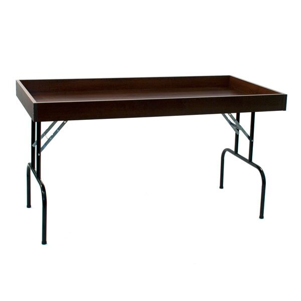 Dump table 30"wx60"lx29"h - chocolate cherry