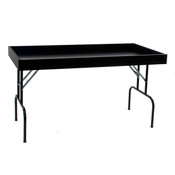 Dump table 30"wx60"lx29"h - black