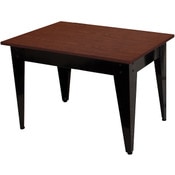 Nesting Table Cherry Top/Black Metal Legs 24"Wx24"Lx24"H