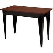 Nesting Table Cherry Top/Black Metal Legs 24"Wx36"Lx30"H